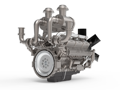 Motor industrial diésel SC25/27G para generador comercial